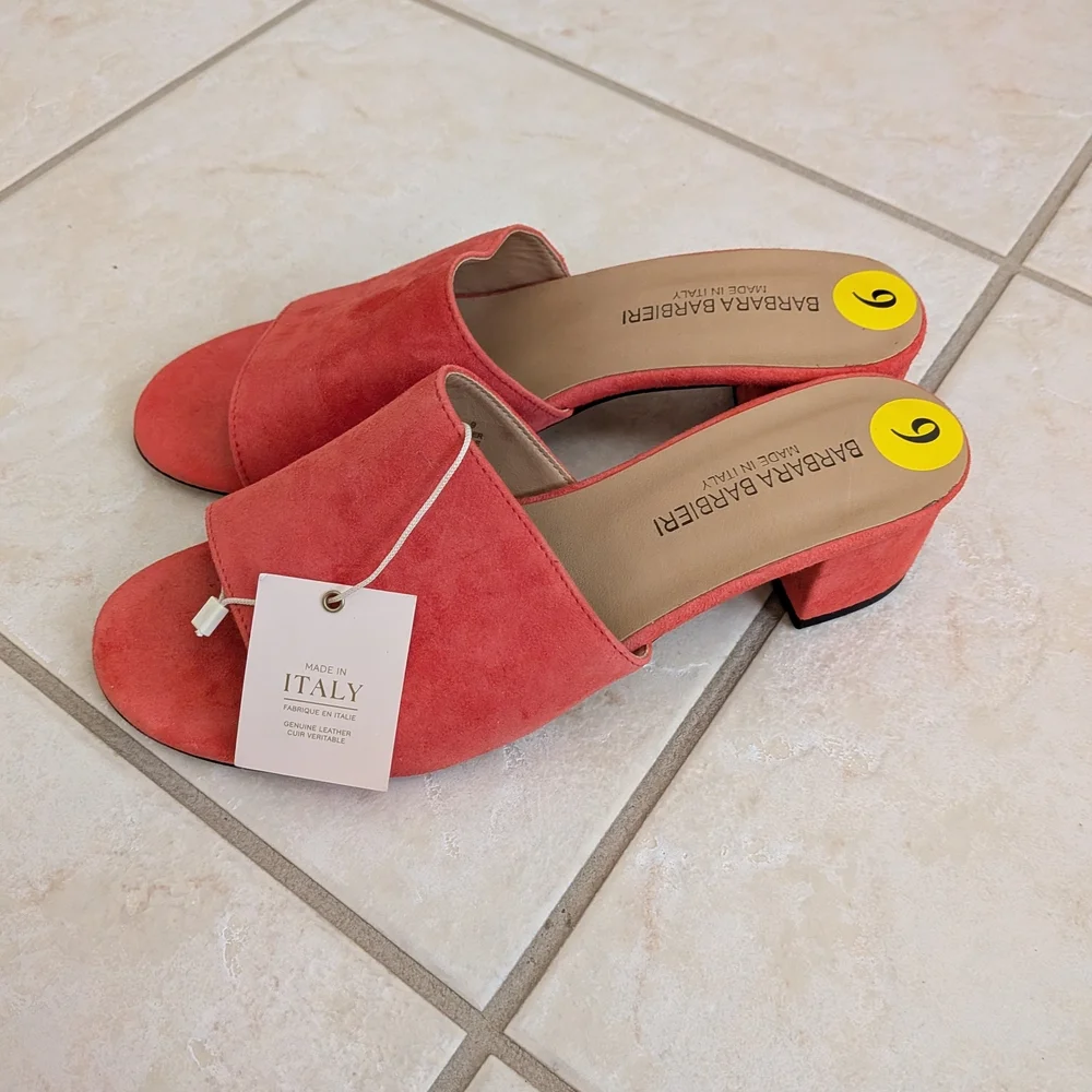 Barbara Barbieri Genuine Suede Women's Heels - Picture 1 of 4